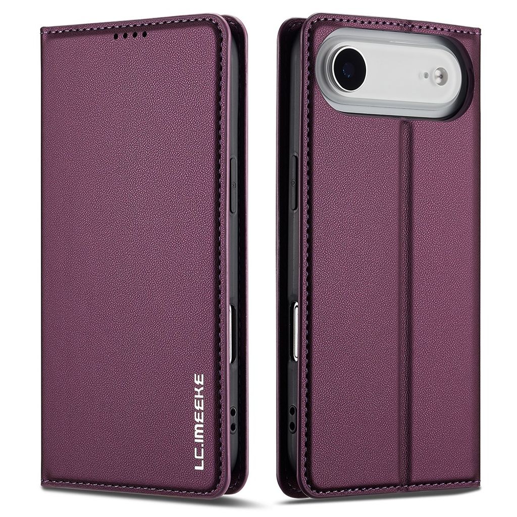 LC.IMEEKE iPhone 17 Air Lompakkokotelo - Violetti