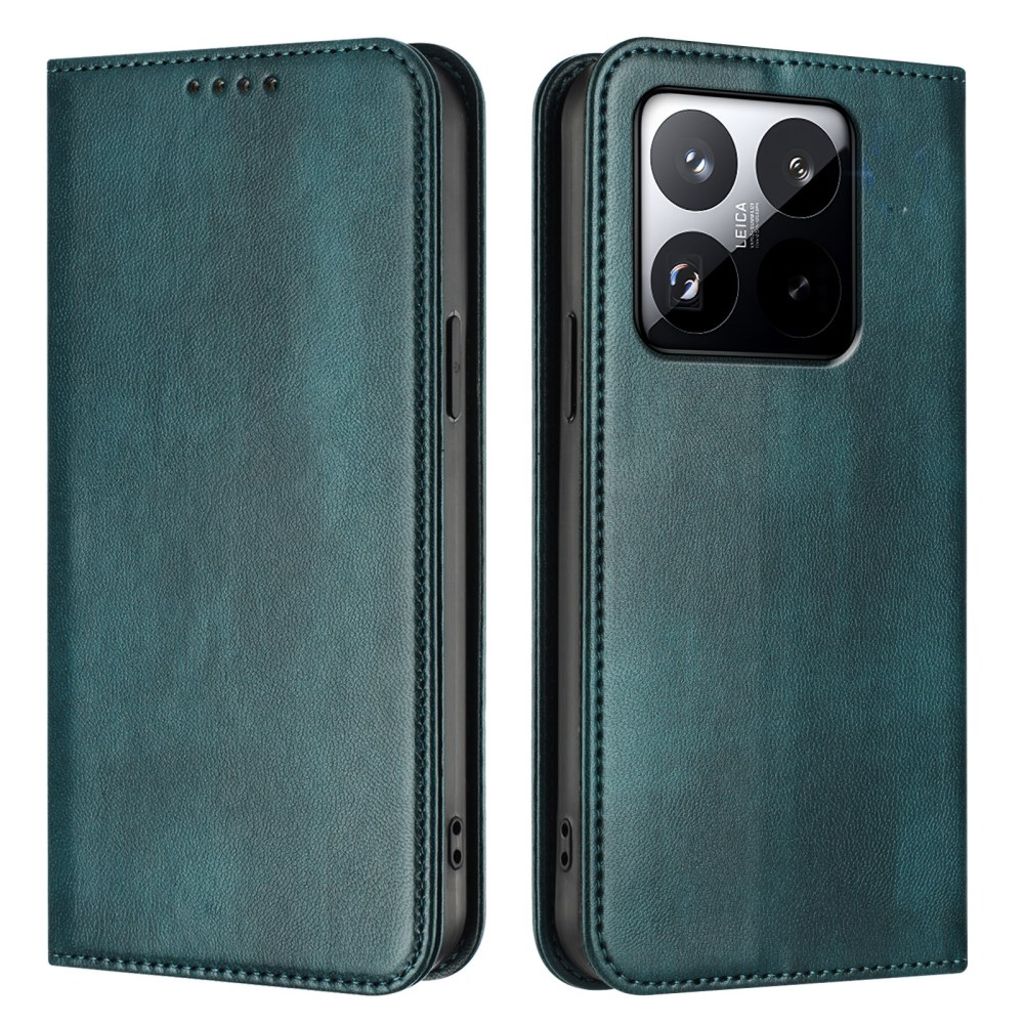 Xiaomi 15T Wallet Cover with RFID Blocking - Dark Green