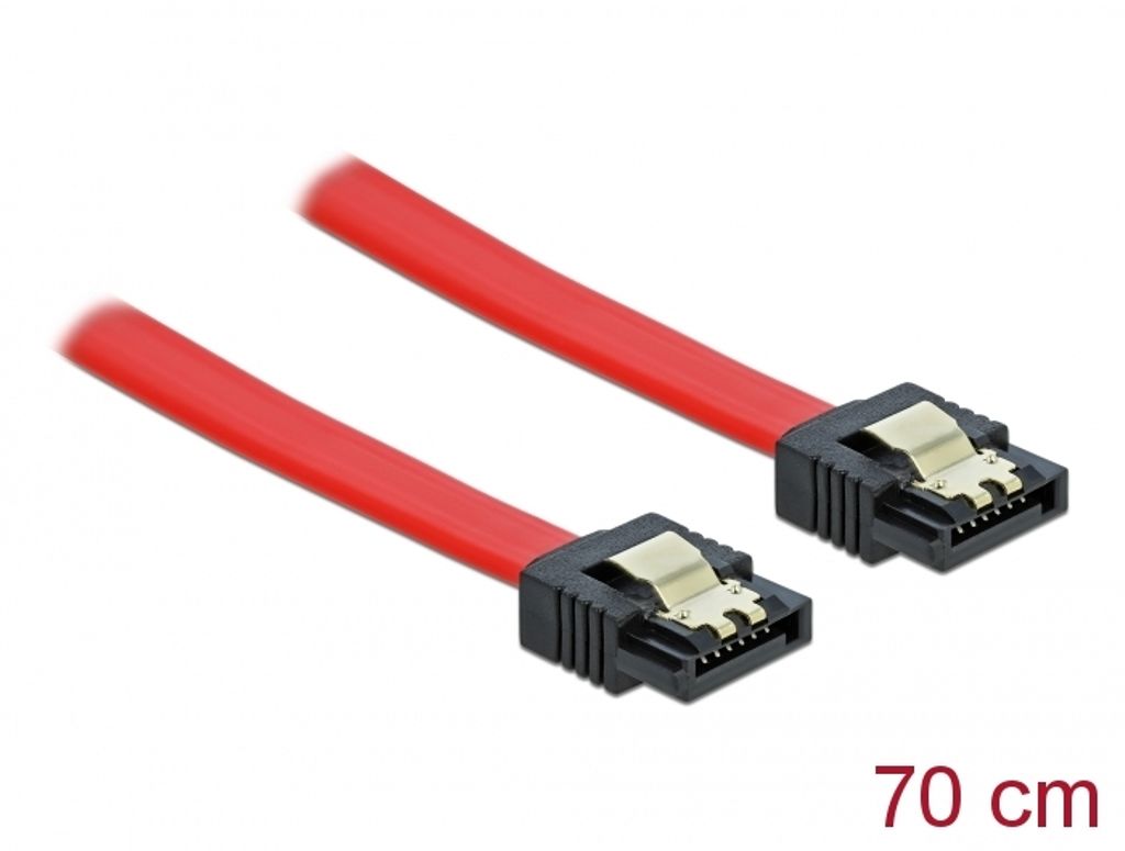 Delock SATA 6 Gb/s Kabel 70cm - Rød