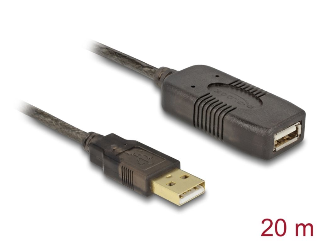 Delock USB 2.0 forlængerkabel, aktiv 10m