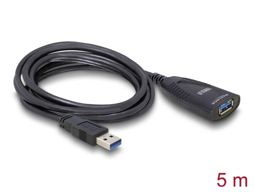 Delock USB 5 Gbps Aktiv forlengningskabel 5 m