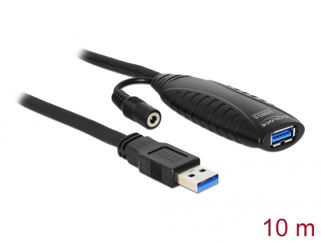Delock USB-A 5 Gbps forlængerkabel, aktiv 10m