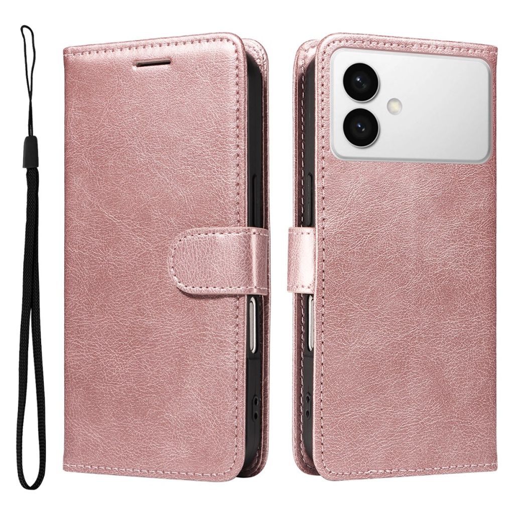 Samsung Galaxy S26 Edge Cover with Carrying strap - Rose gold