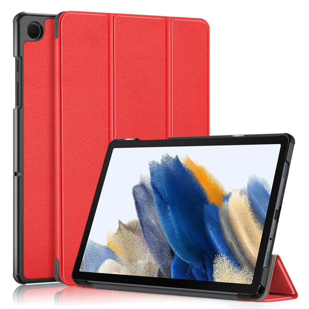 Samsung Galaxy Tab A11 Plus/A9 Plus Etui Tri-Fold PU-lær - Rød