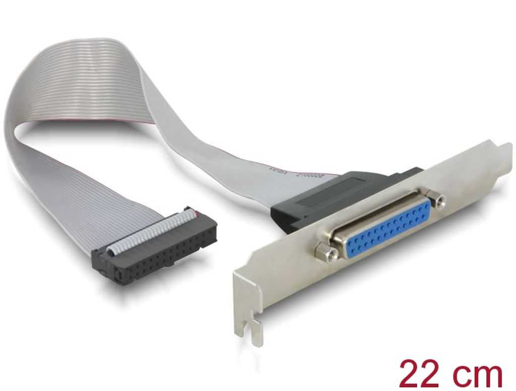 Delock slotbeslag til 1 x parallelport - sølv