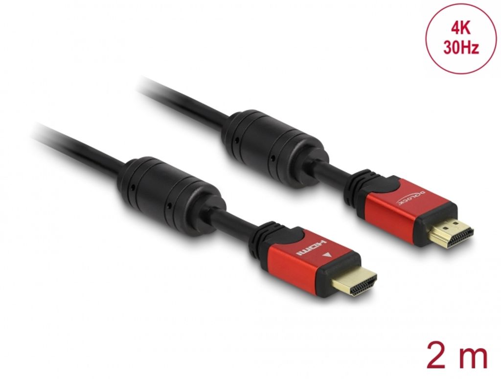 Delock HDMI-kabel 4K 30 Hz 2m