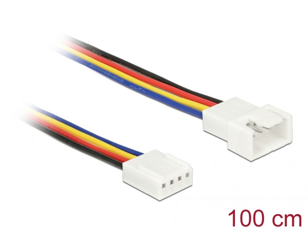 Delock Jatkokaapeli PWM-tuuletinliitäntään 4-nastainen 100 cm