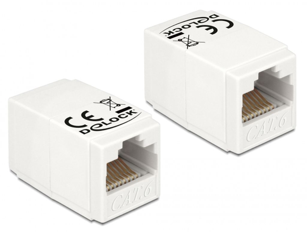 Delock-sovitin RJ45 naaras - naaras Cat.6 UTP