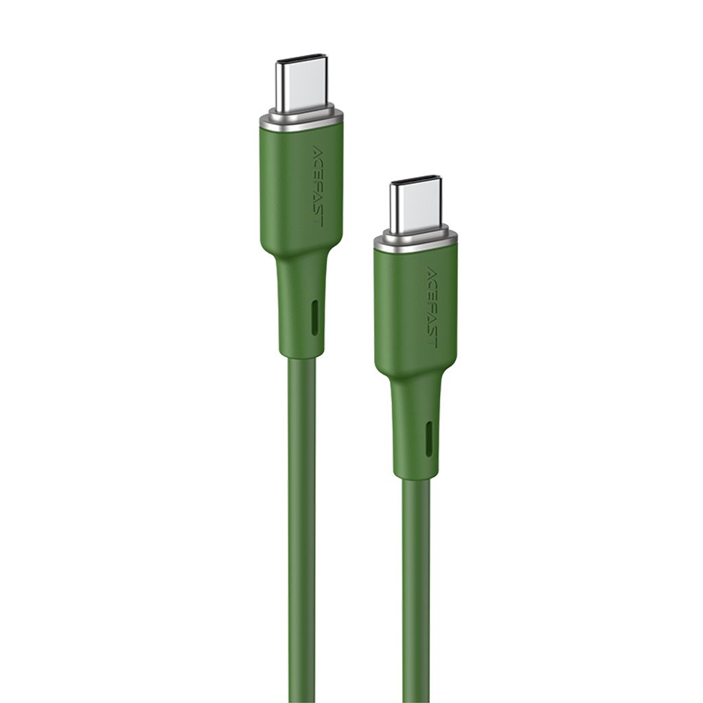 Acefast C2-03-CC USB-C til USB-C kabel 60W 3A 1.2m grøn