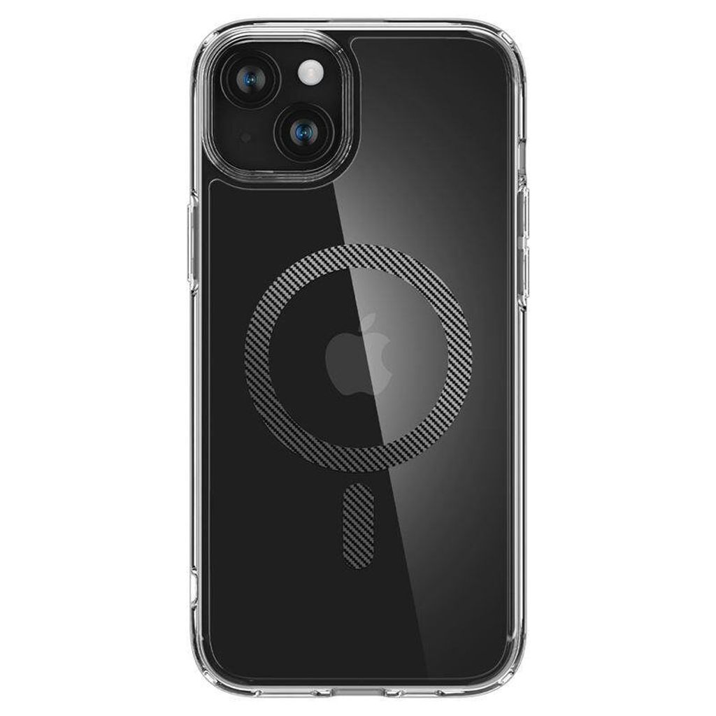 Spigen iPhone 15 Plus Ultra Hybrid Deksel Magsafe - Carbon Fiber