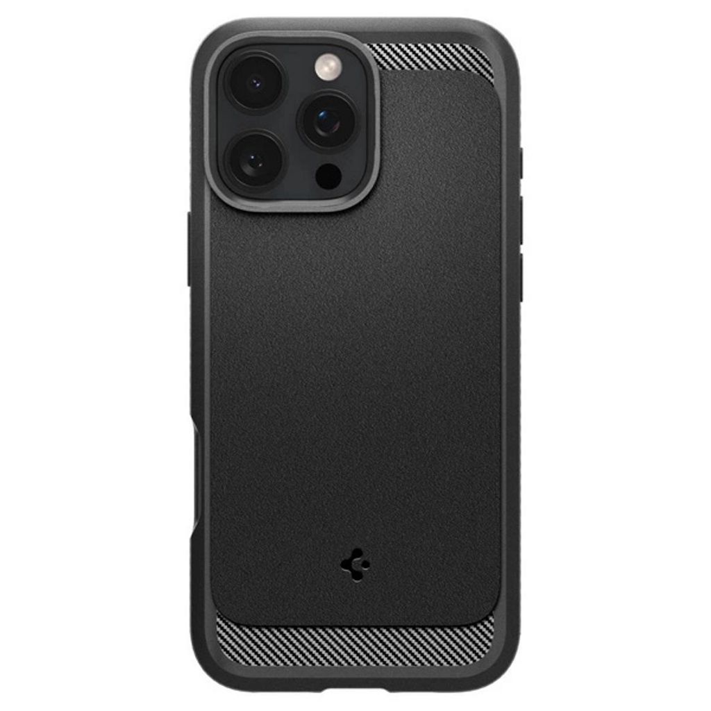 Spigen iPhone 16 Pro Max Rugged Armor MagSafe Kuori - Musta