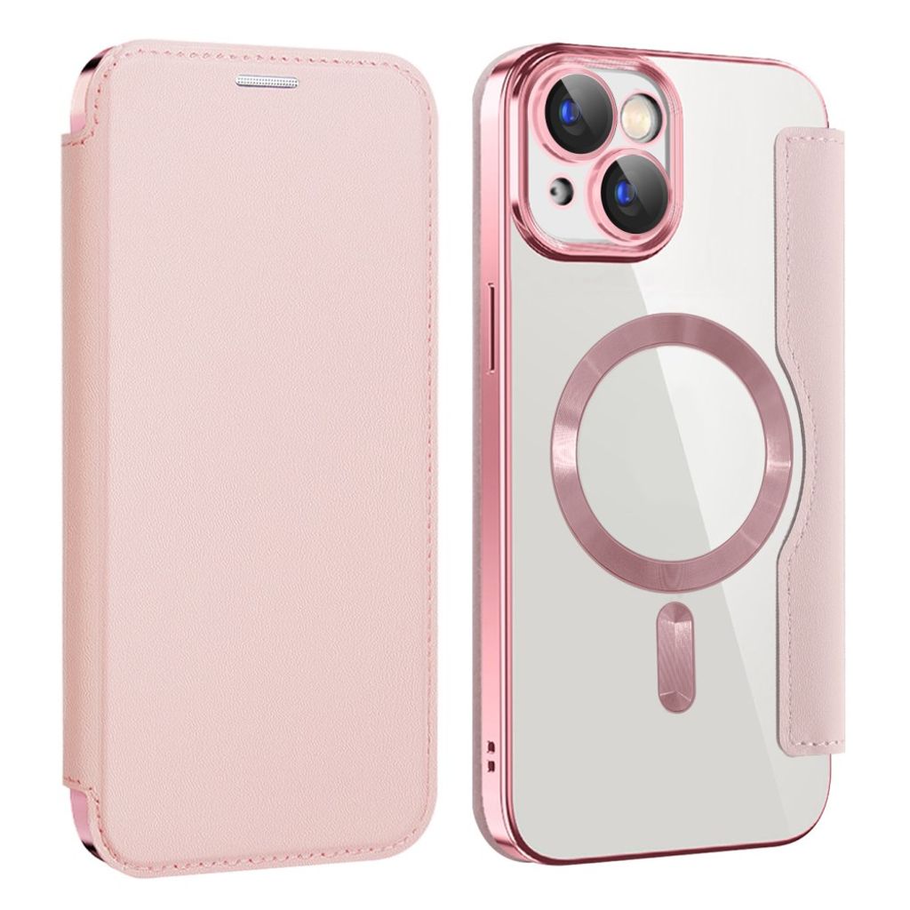 AMORUS iPhone 15 Plus Kotelo MagSafe - Vaaleanpunainen