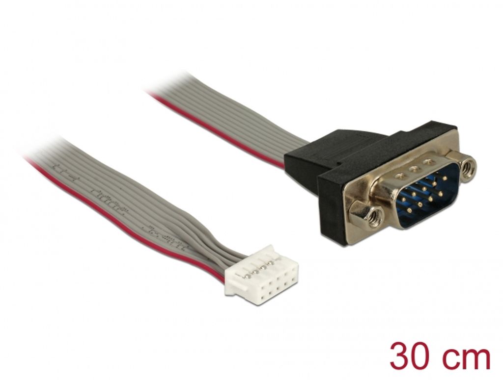 Delock Seriell stifthuvud hona till 1x DB9 hane 2mm kabel