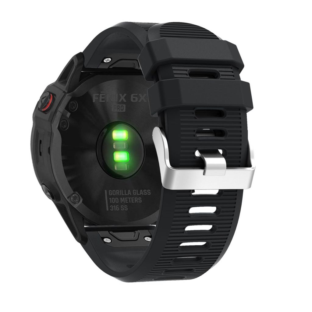 Garmin Fenix 7X/6X/5X etc. Urrem med Metalspænde - Sort
