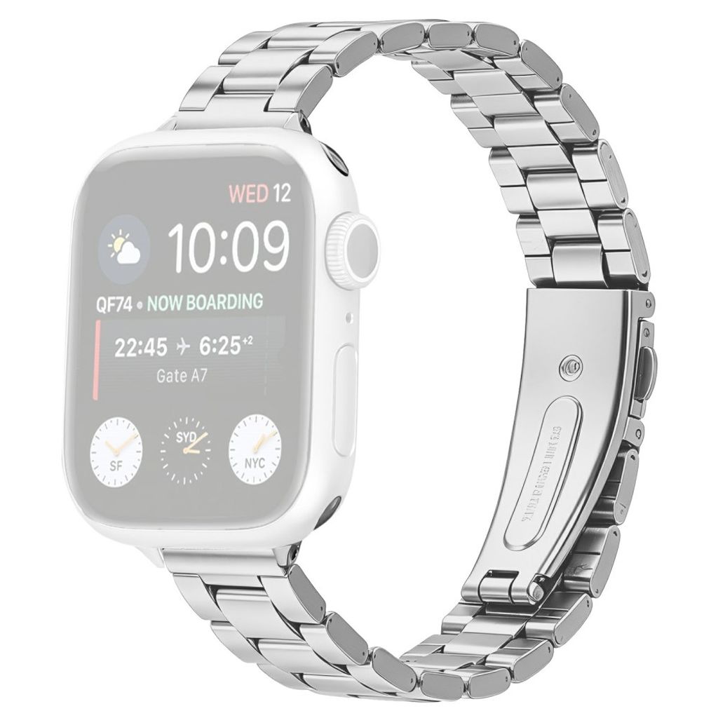 Apple Watch 42/41/40/38mm Klokkereim i rustfritt stål - Sølv