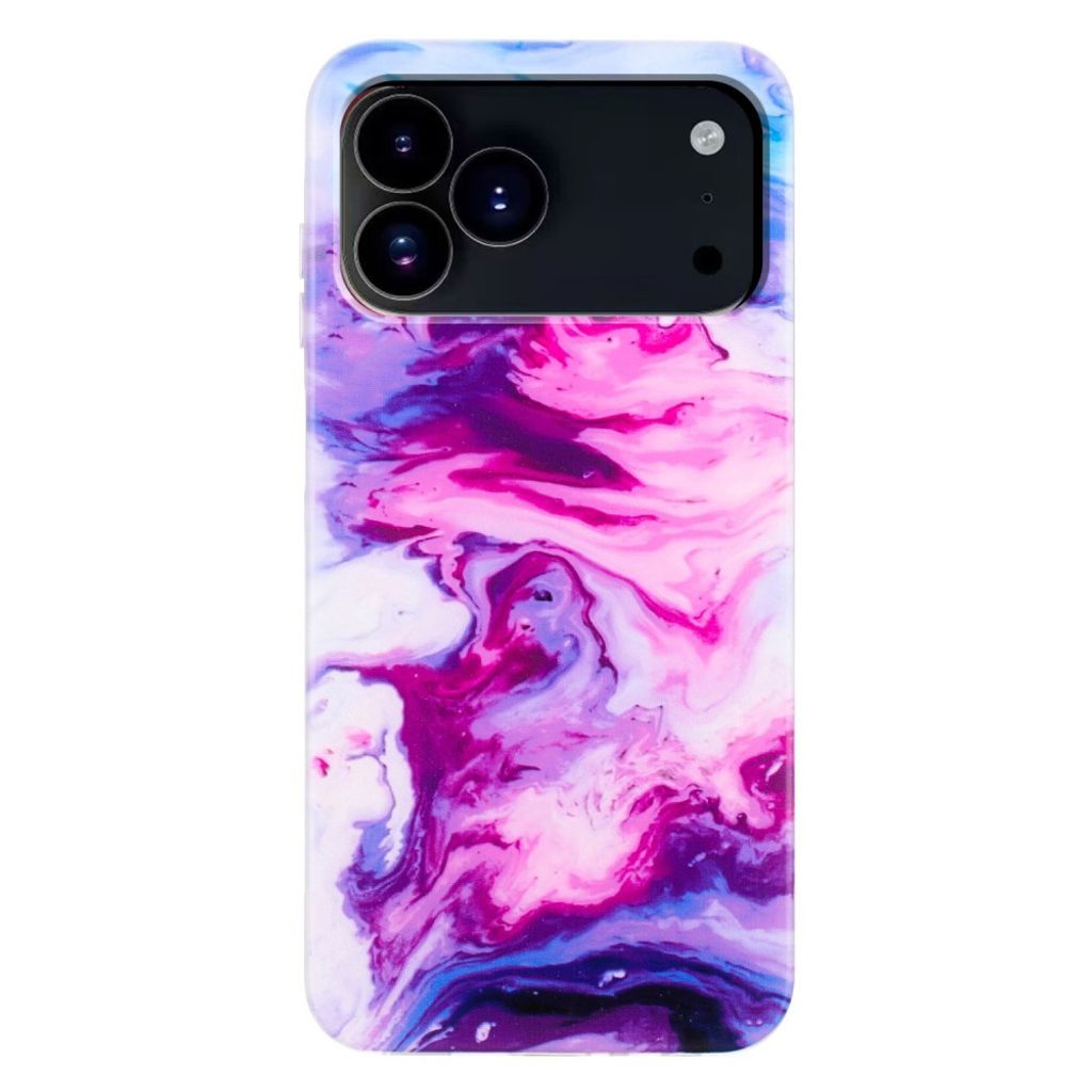 iPhone 18 Pro/17 Pro Skal Marmormönster TPU - Lila