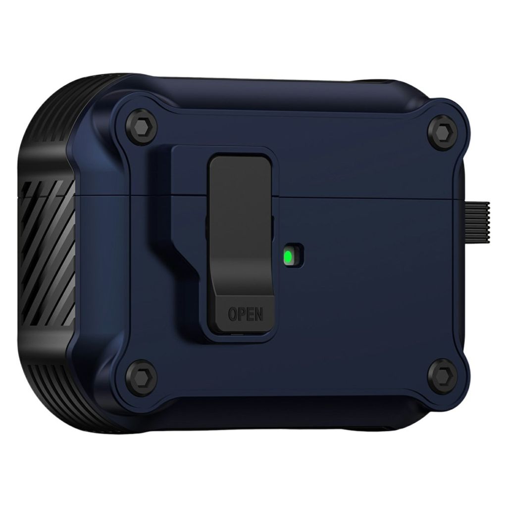 Apple AirPods Pro 3 Cover med Karabinhage - Mørkeblå