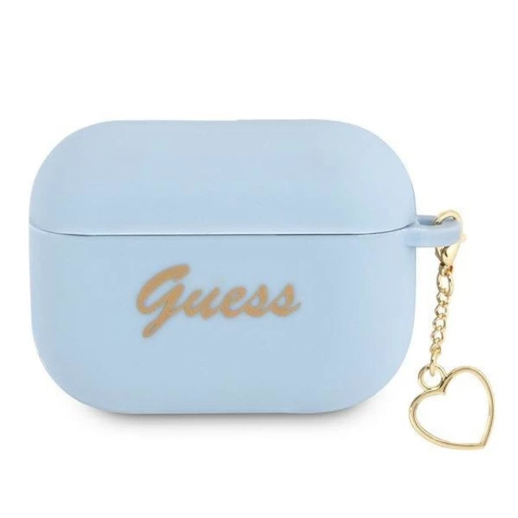 Guess Charm 4G Silikon Fodral till AirPods Pro - Blå