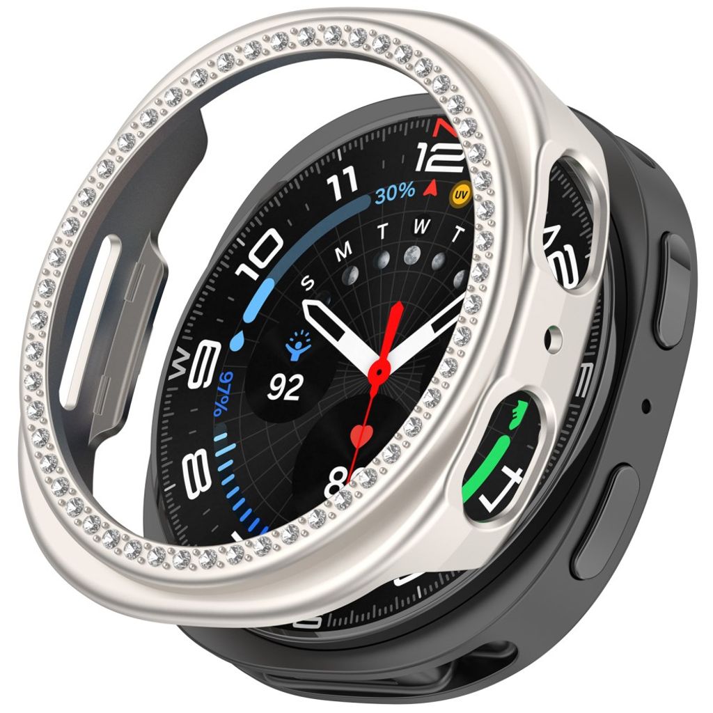 Samsung Galaxy Watch9 40mm Deksel med rhinsteiner - Starlight