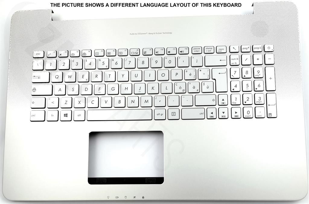 Asus N752VX-1A Keyboard (BELGIAN) Module/AS (BACKLIGHT)