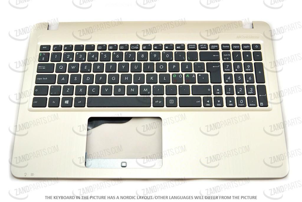 Asus X540YA-1A Keyboard (NORDIC) Module/AS (WO/ODD)