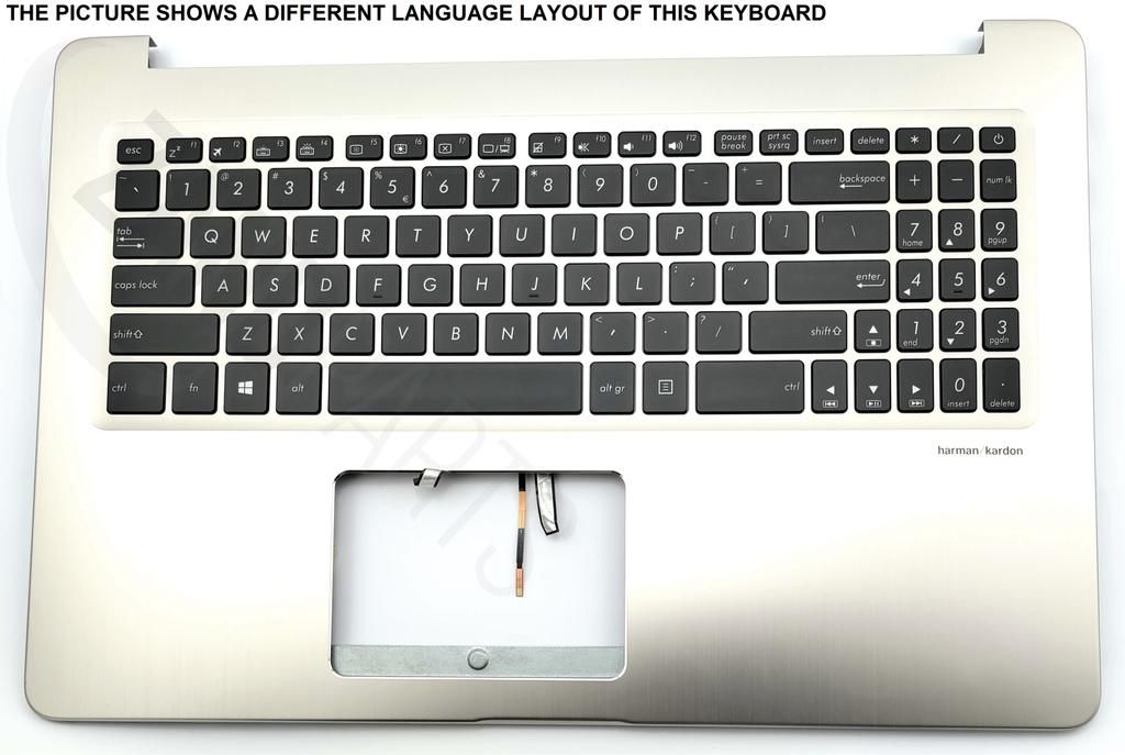 Asus X580VD-1A Keyboard (US-ENGLISH) Module/AS (BACKLIGHT)