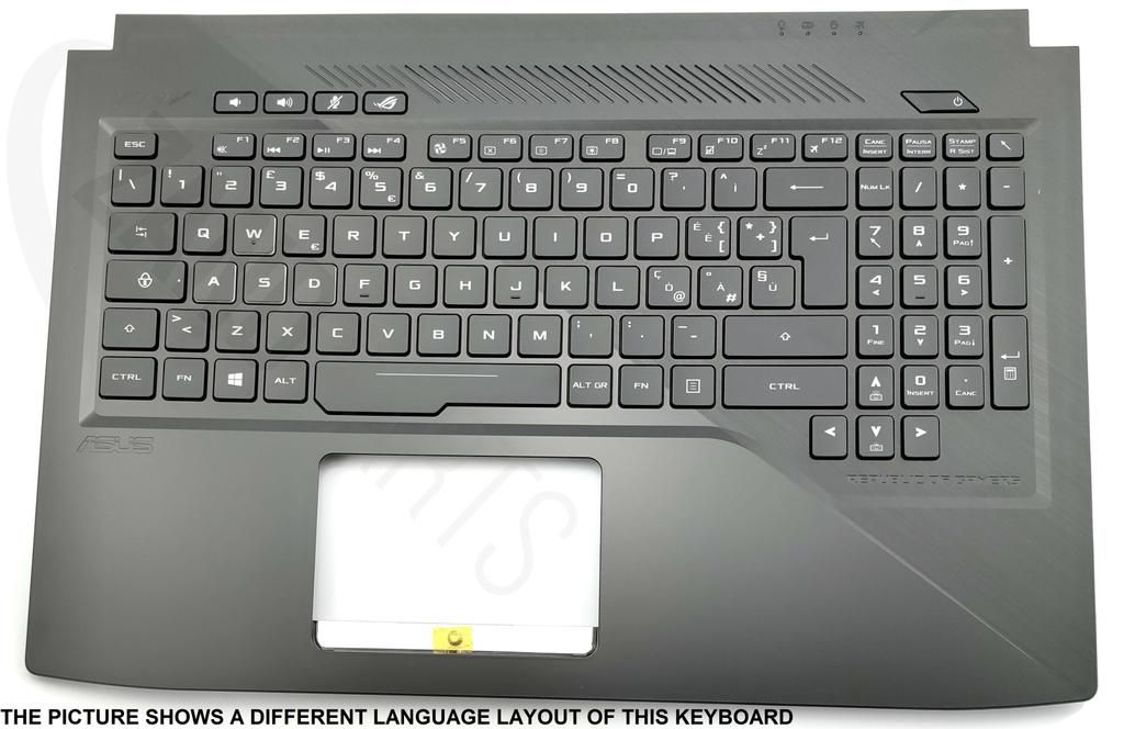 Asus GL503VD-1B Keyboard (US-ENGLISH) Module/AS (BACKLIGHT, RGB)