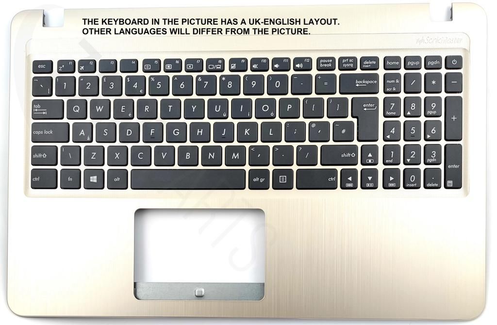 Asus X540NA-1A Keyboard (SPANISH) Module/AS (ISOLATION) (no ODD)