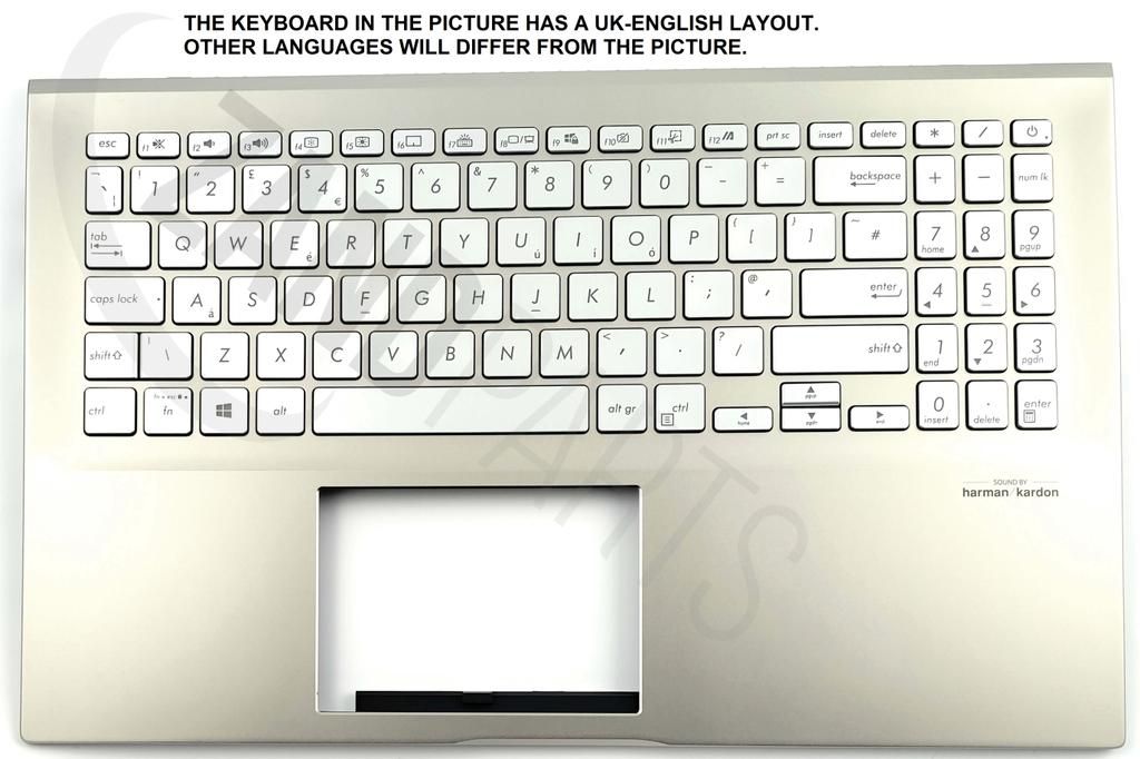 Asus X531FA-2E Keyboard (UK-ENGLISH) Module/AS (BACKLIGHT)