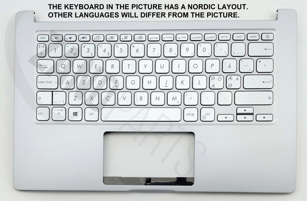 Asus X403FA-2S Keyboard (NORDIC) Module/AS (ISOLATION) (BACKLIGHT)