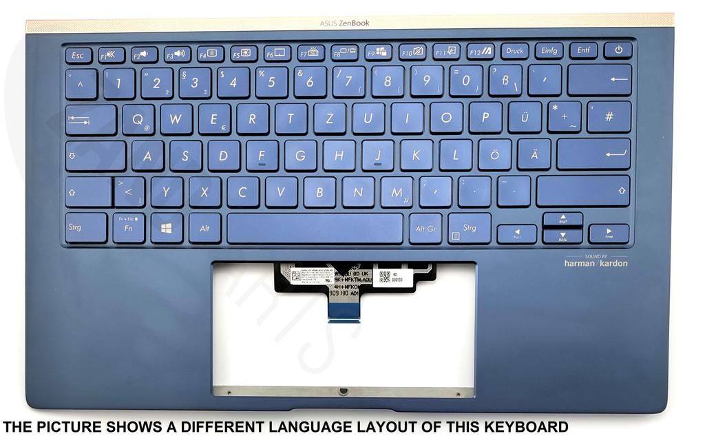 Asus UX434FL-3B Keyboard (PORTUGUESE) Module/AS (BACKLIGHT)