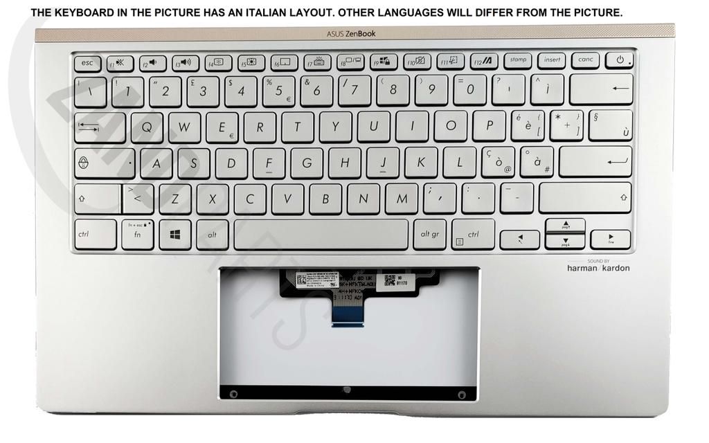 Asus UX434DA-2S Keyboard (ITALIAN) Module/AS (BACKLIGHT, NP)