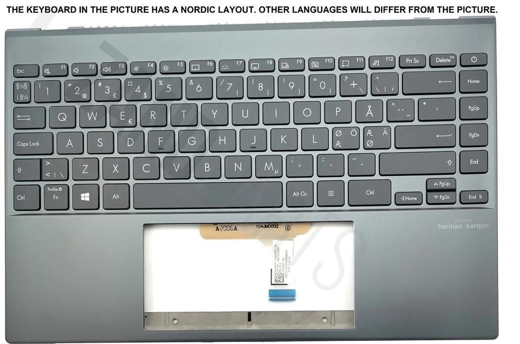 Asus UX325EA-2G Keyboard (HUNGARIAN) Module/AS ODM (BACKLIGHT)