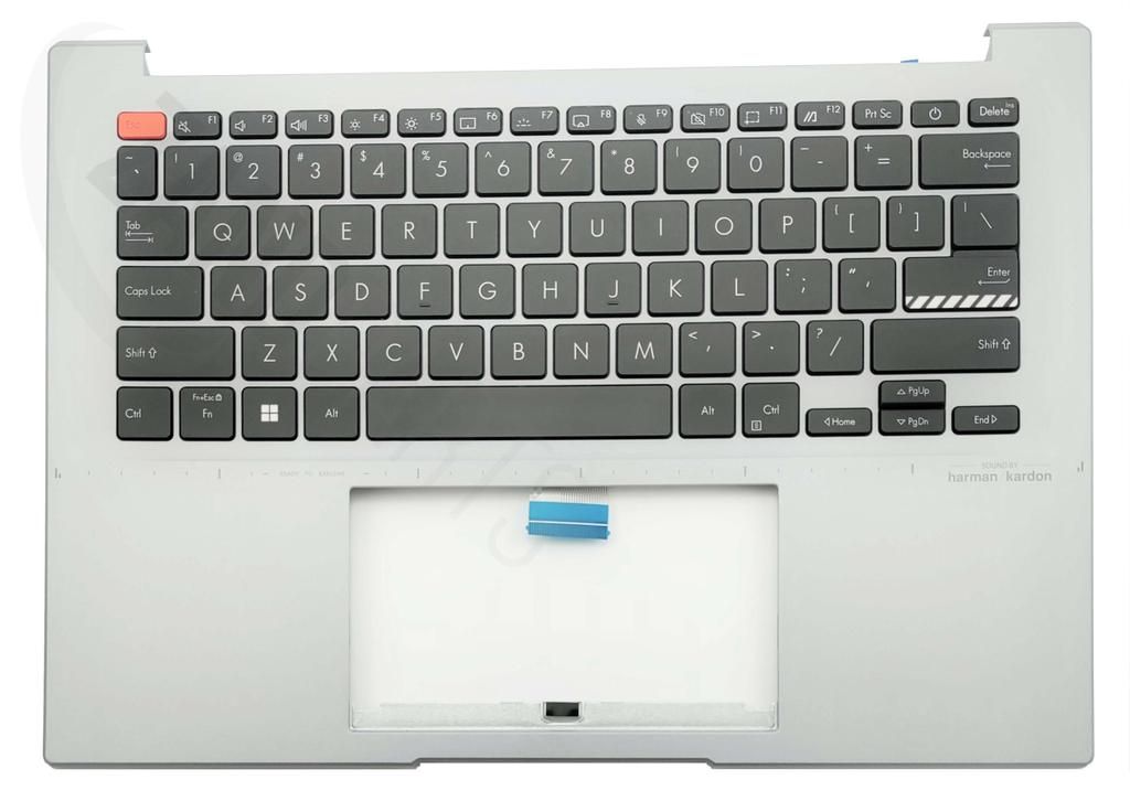 Asus K3402ZA-2G Keyboard (US-ENGLISH) Module/AS ODM (BACKLIGHT, WITH FP BUTTON)