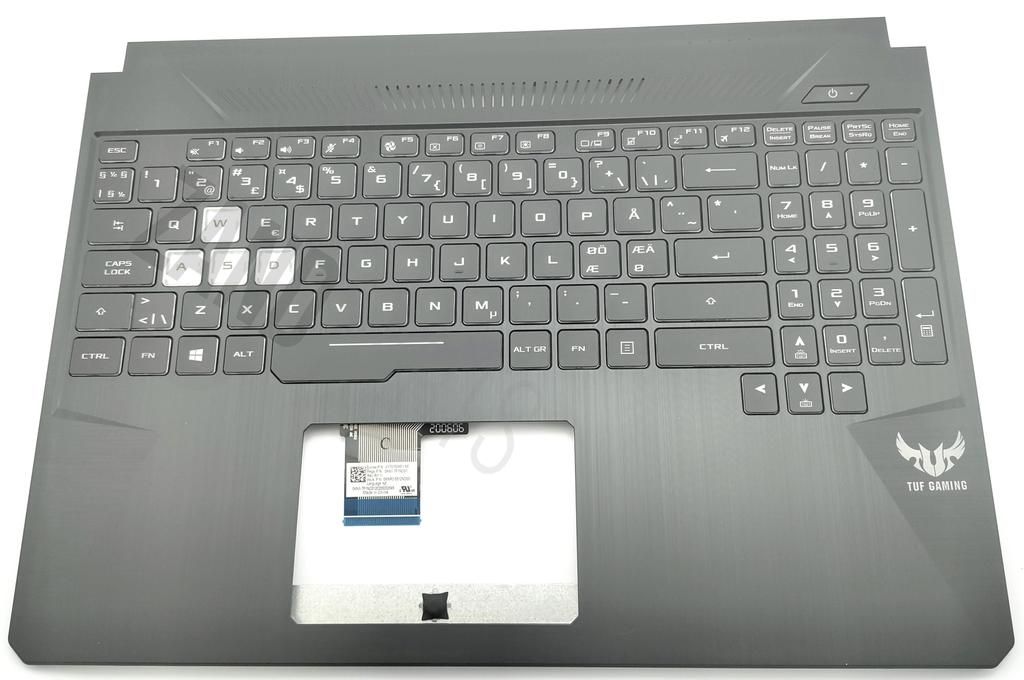 Asus FX505DT-1A Keyboard (NORDIC) Module/AS (WITH MYLAR) (2F SUNREX BLACK/RGB)