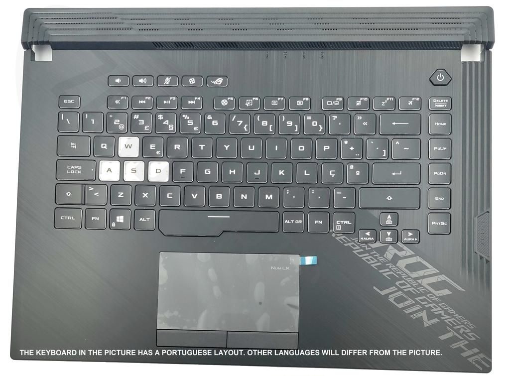 Asus G512LWS-1C Keyboard (CANADIAN BILINGUAL) Module (BACKLIGHT, RGB 1-ZONE) X50