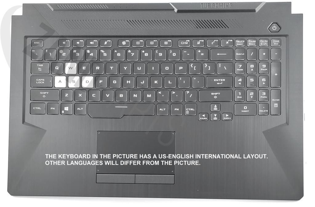 Asus FA706II-1A Keyboard (BELGIAN) Module/AS (RGB 2FIN/48W) (with TP)