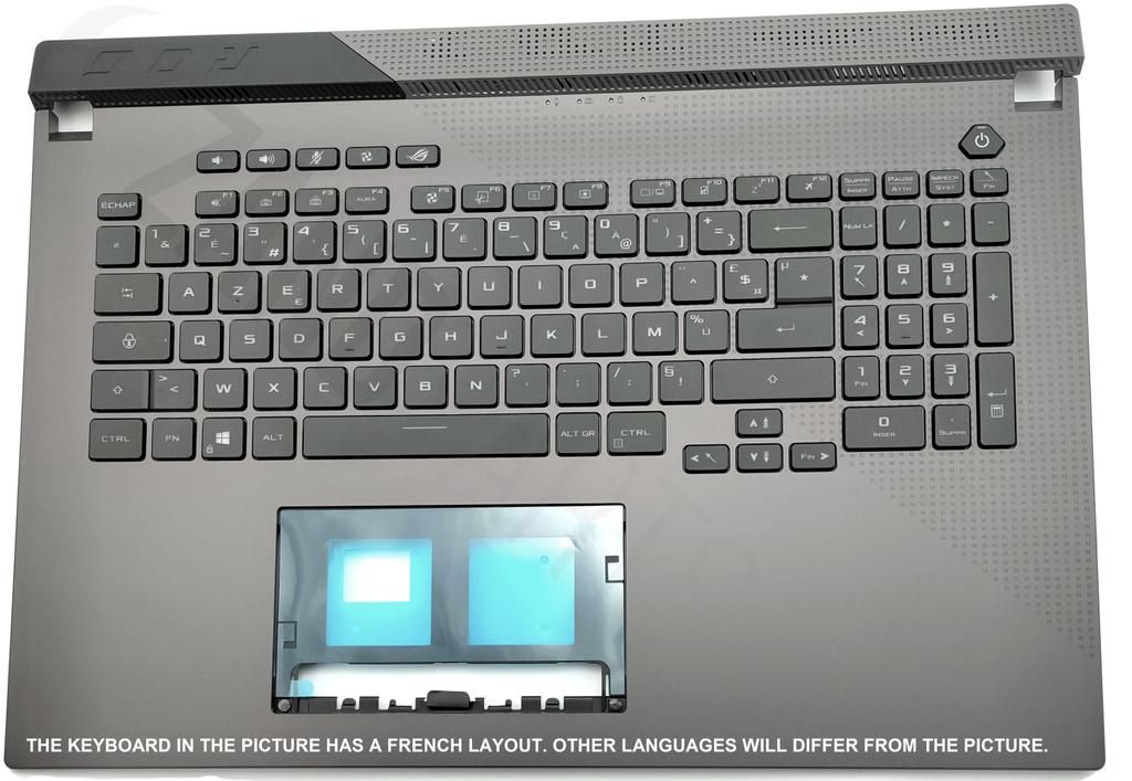 Asus G713QM-1F Keyboard (FRENCH) Module (BACKLIGHT, RGB PER KEY)