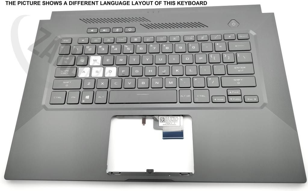 Asus FX516PR-1A Keyboard (ARABIC) ) Module (BACKLIGHT, BLUE GREEN)