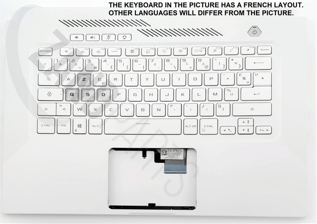 Asus FX516PR-1A Keyboard (SPANISH) Module (BACKLIGHT, BLUE GREEN)