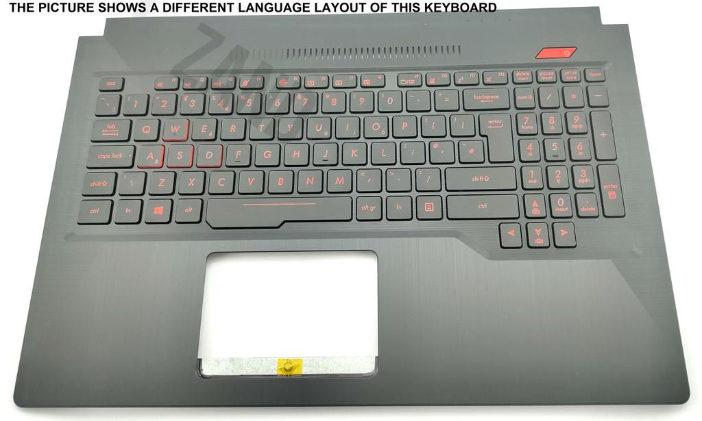 Asus FX503VD-2C Keyboard (US-ENGLISH) Module/AS (BACKLIGHT)