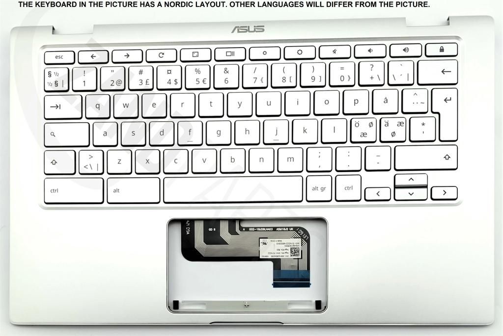 Asus C434TA-1A Keyboard (NORDIC) Module/AS (BACKLIGHT)