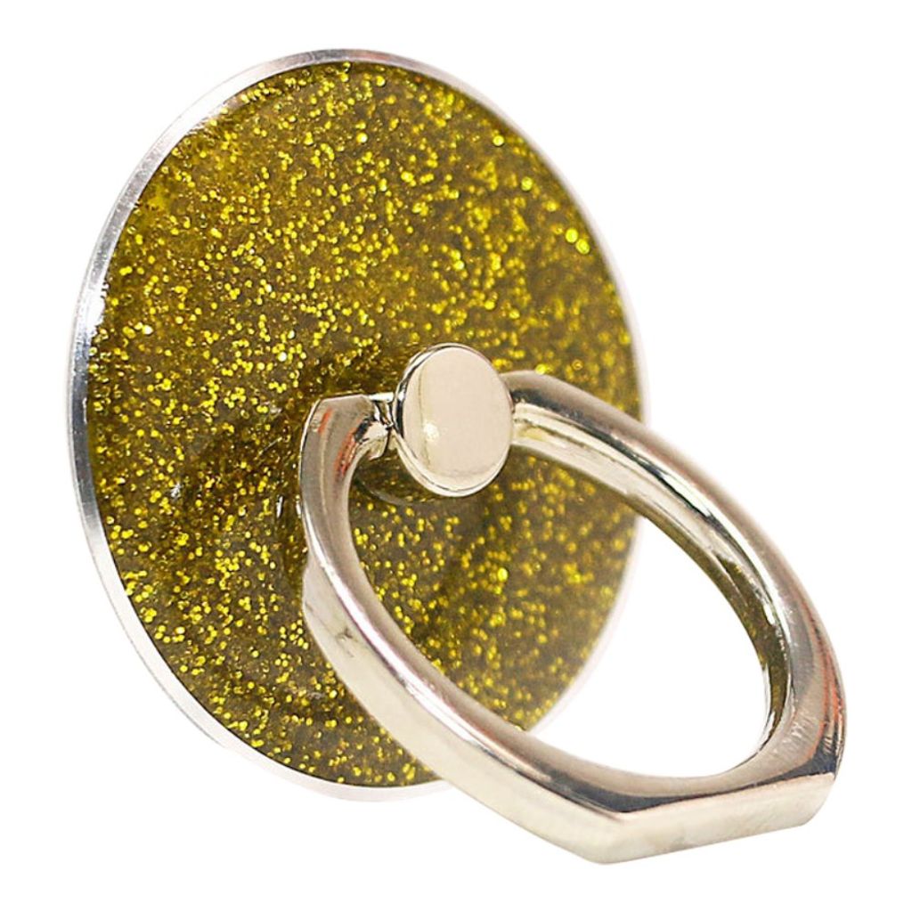 Glitter phone ring holder with kickstand – gold