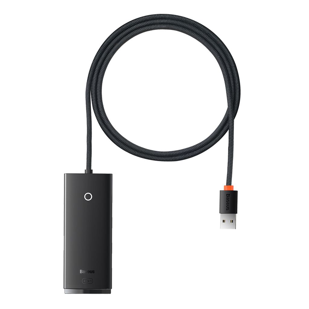 Baseus Lite Series HUB adapter USB-A til 4xUSB-A 3.0 5Gb/s svart