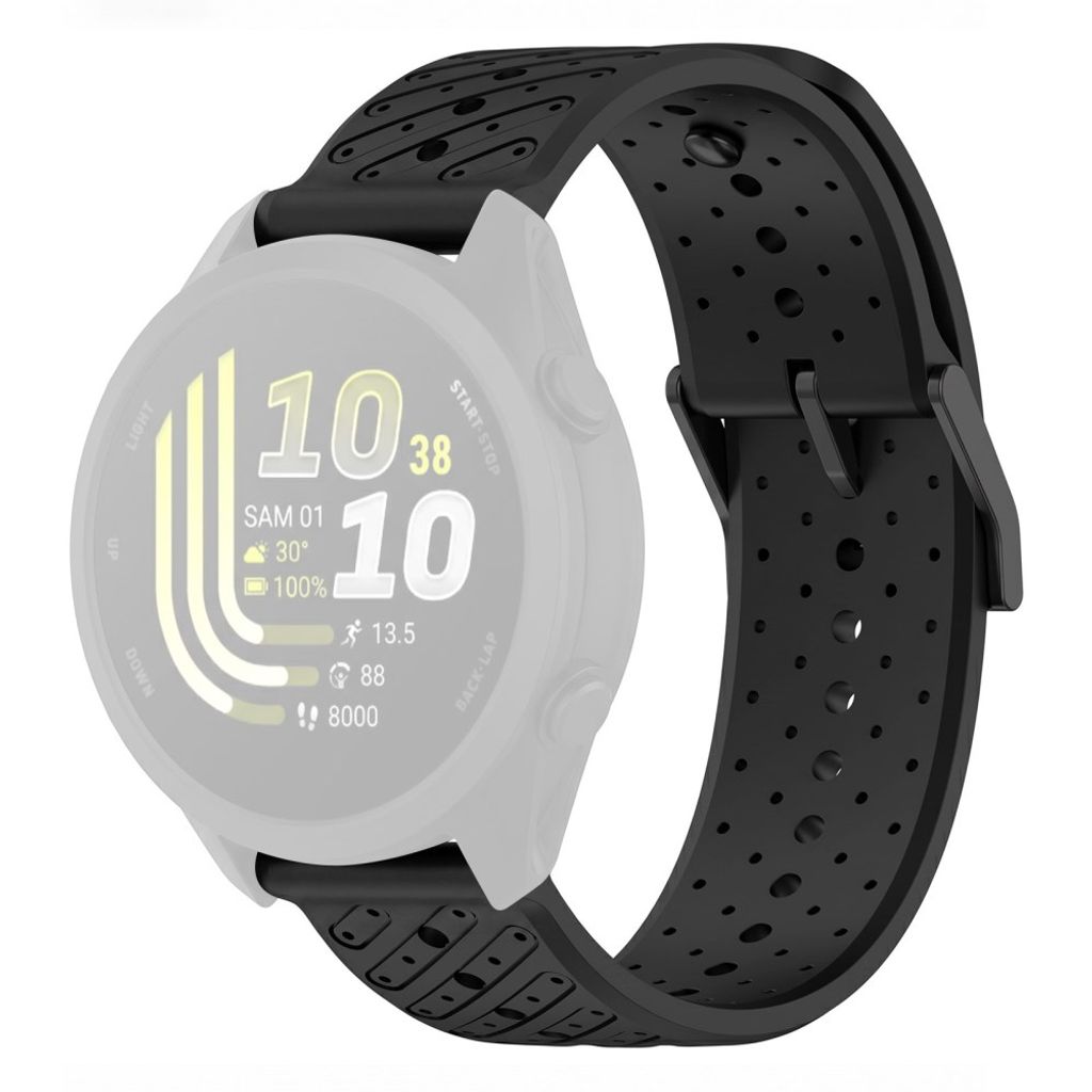 Garmin Forerunner 70/170/170 Music Silikone Urrem - Sort