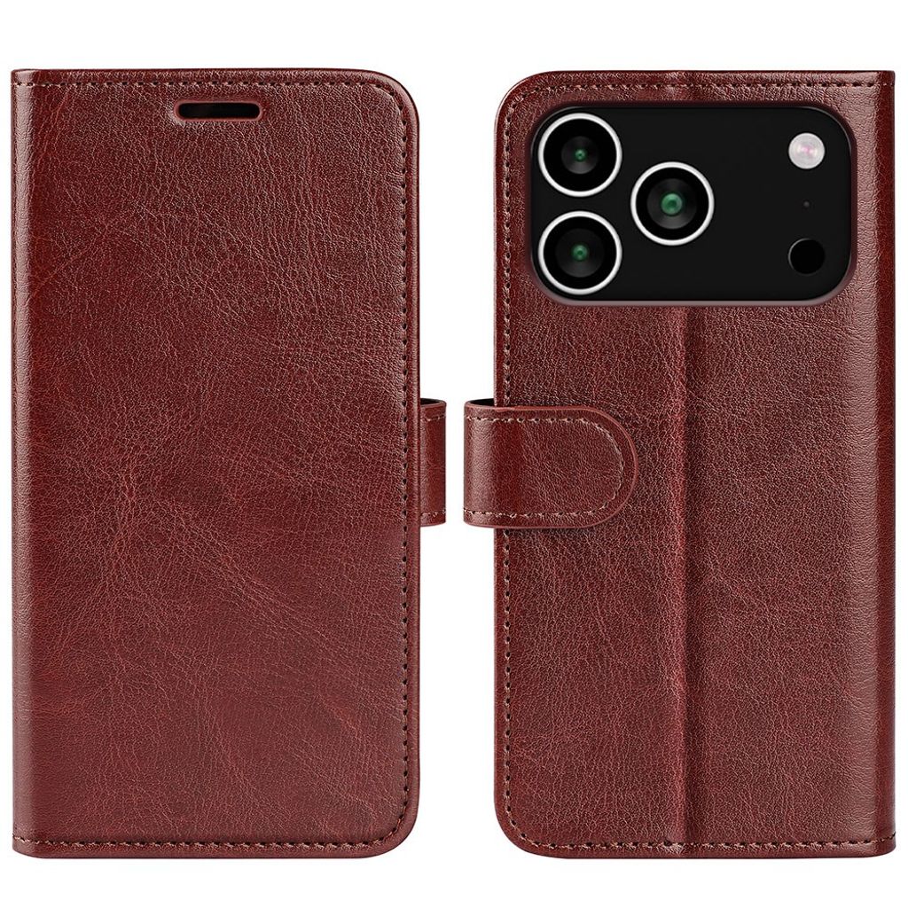 Crazy Horse iPhone 18 Pro Max/17 Pro Max Lommebok-deksel – Brun
