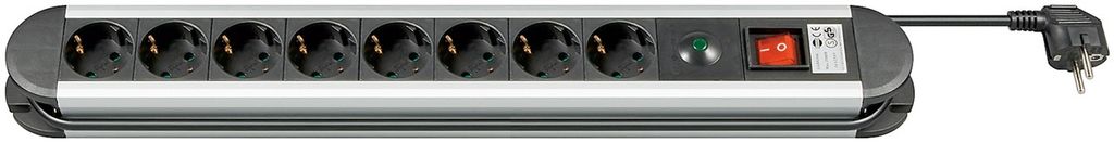 Alternativ bild 0 för Goobay 93002, 8 AC-utgångar, CEE, Typ F, 230 V, 50 hz, 16 A, 3500 W