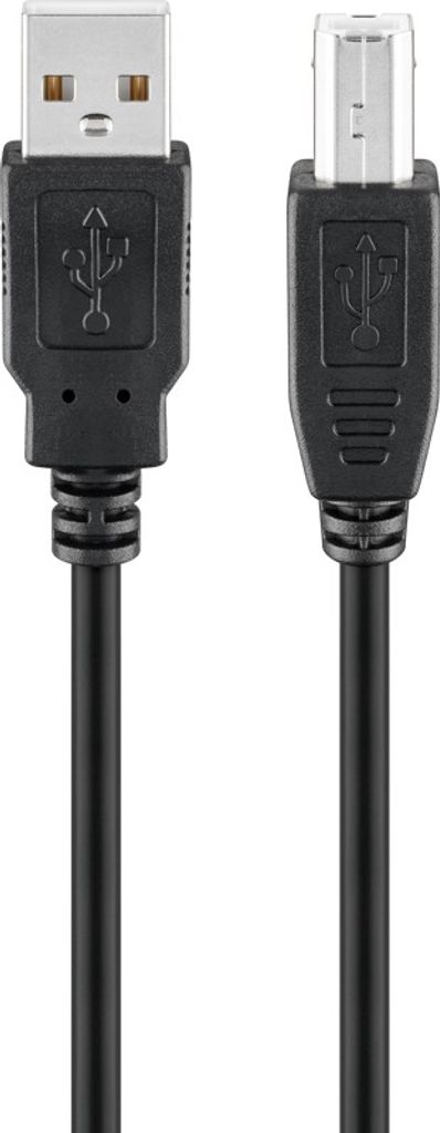 Goobay USB-A til USB-B skriverkabel, 3m - svart
