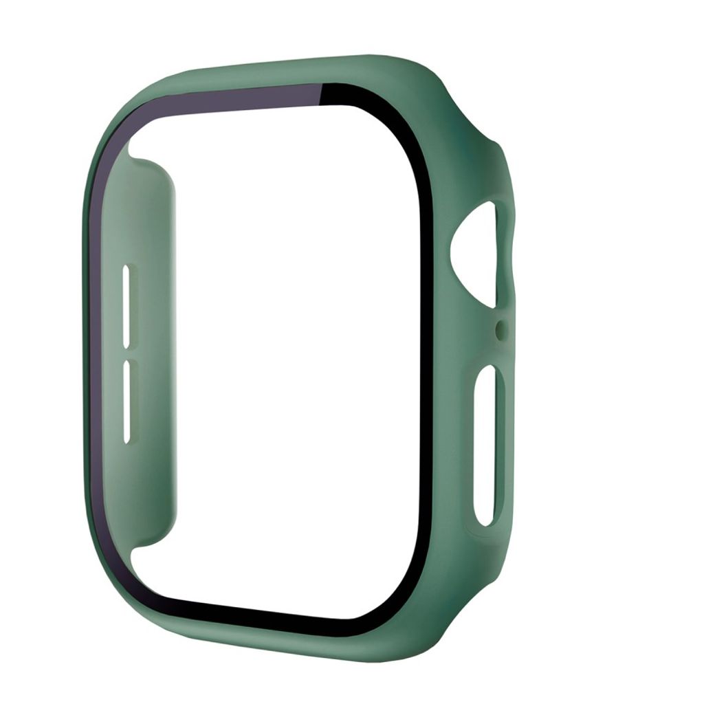 Apple Watch 12 42mm Cover med skærmbeskyttelse i hærdet glas - Grøn