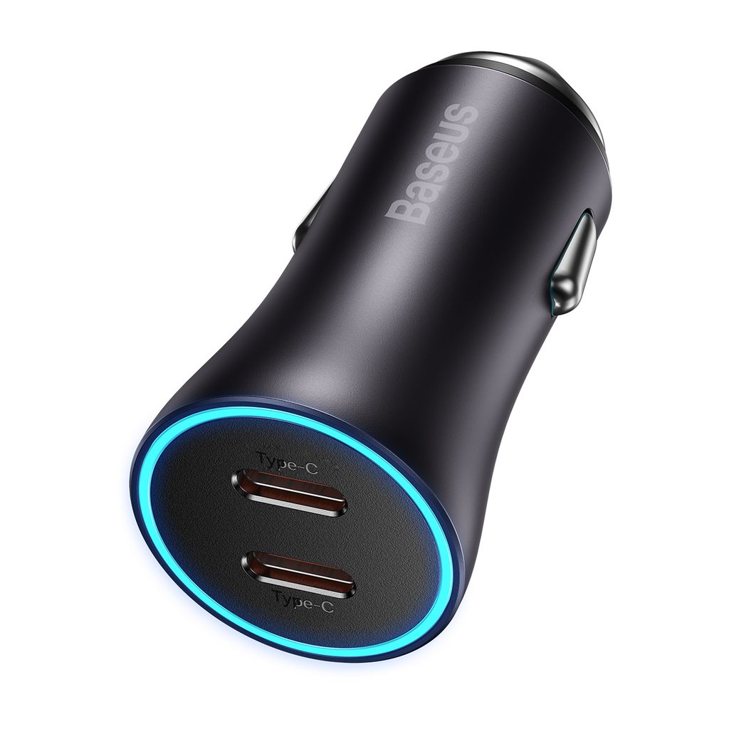 Baseus Golden Contactor Pro billader 2x USB-C 40W grå